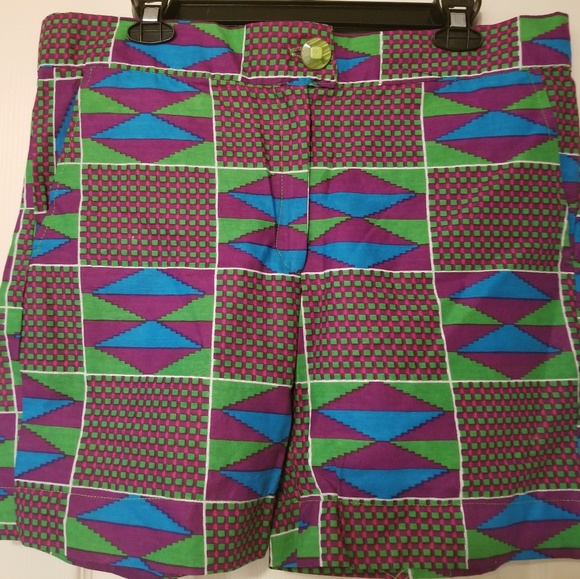 African Print Shorts Handmade - Picture 1 of 4